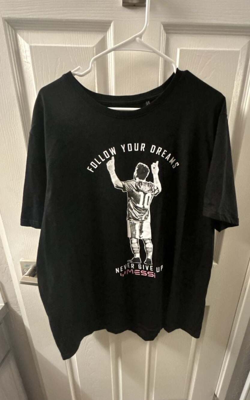 Messi Collection Follow Your Dreams Graphic T-Shirt Black XXL